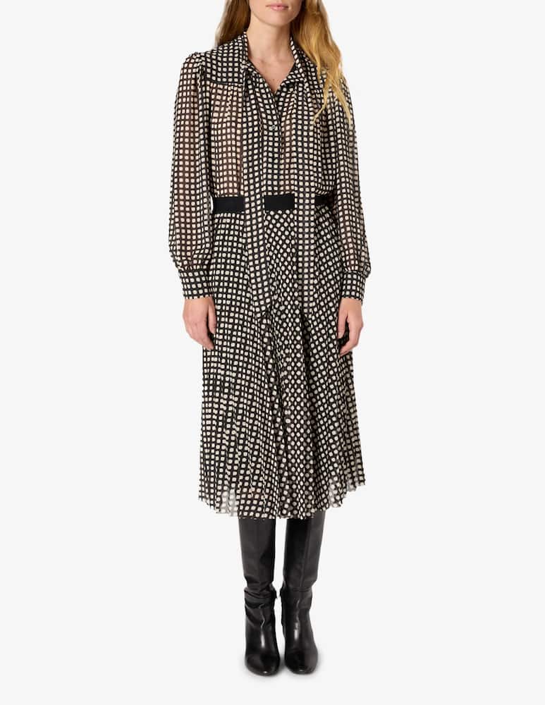 rinascente Gerard Darel Beth pleated geometric skirt