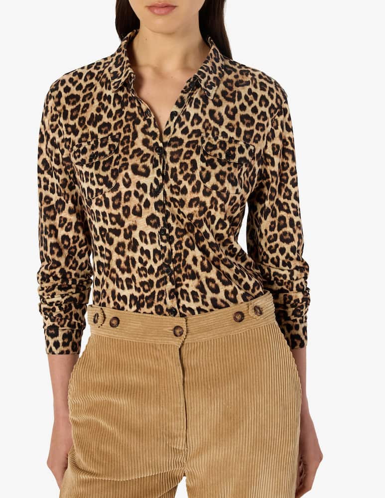 rinascente Gerard Darel Camicia stampa leopardata Heloise