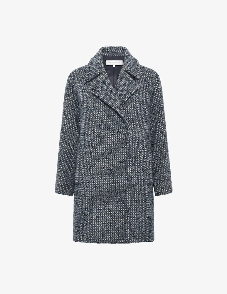 rinascente Gerard Darel Tweed overcoat