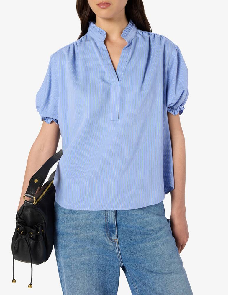 rinascente Gerard Darel Amira ruffle collar blouse