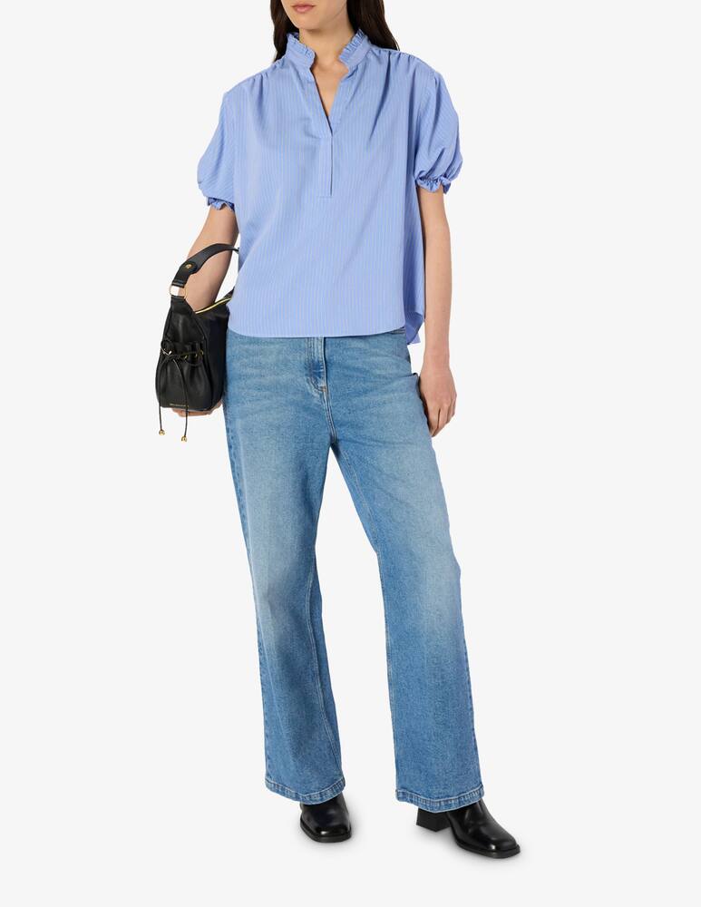 rinascente Gerard Darel Amira ruffle collar blouse