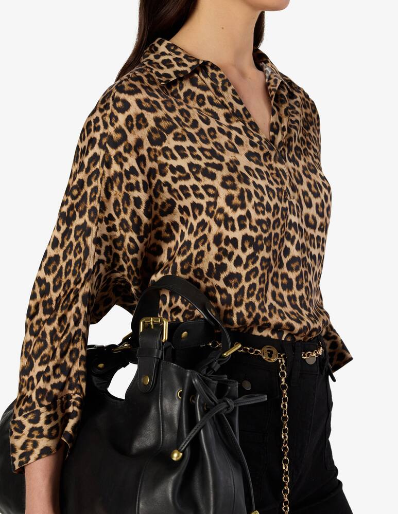 rinascente Gerard Darel Aude leopard print blouse