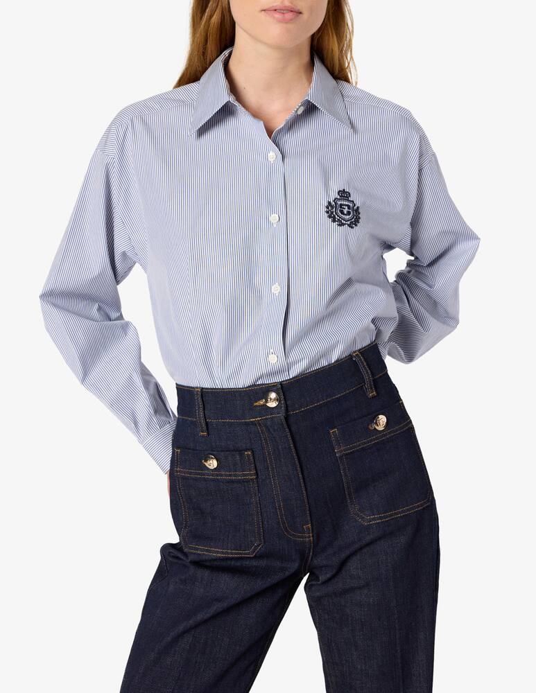 rinascente Gerard Darel Camicia a righe con logo Alison