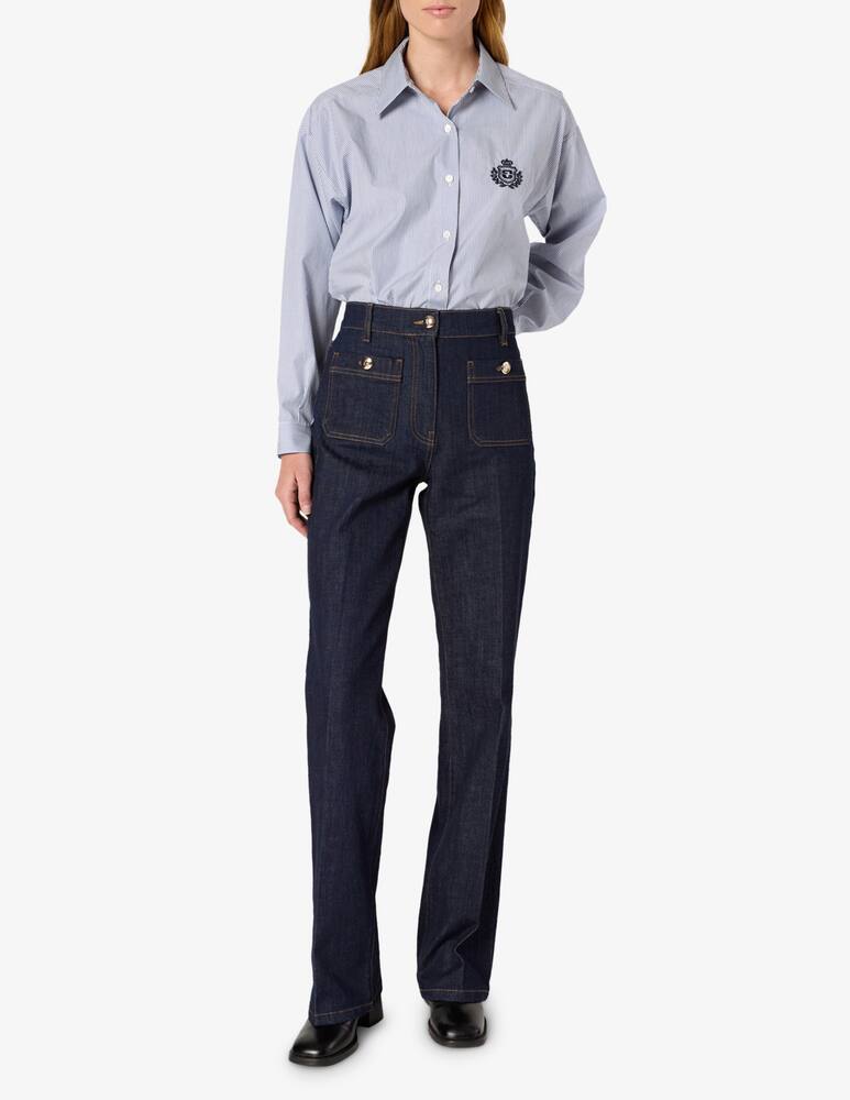 rinascente Gerard Darel Camicia a righe con logo Alison