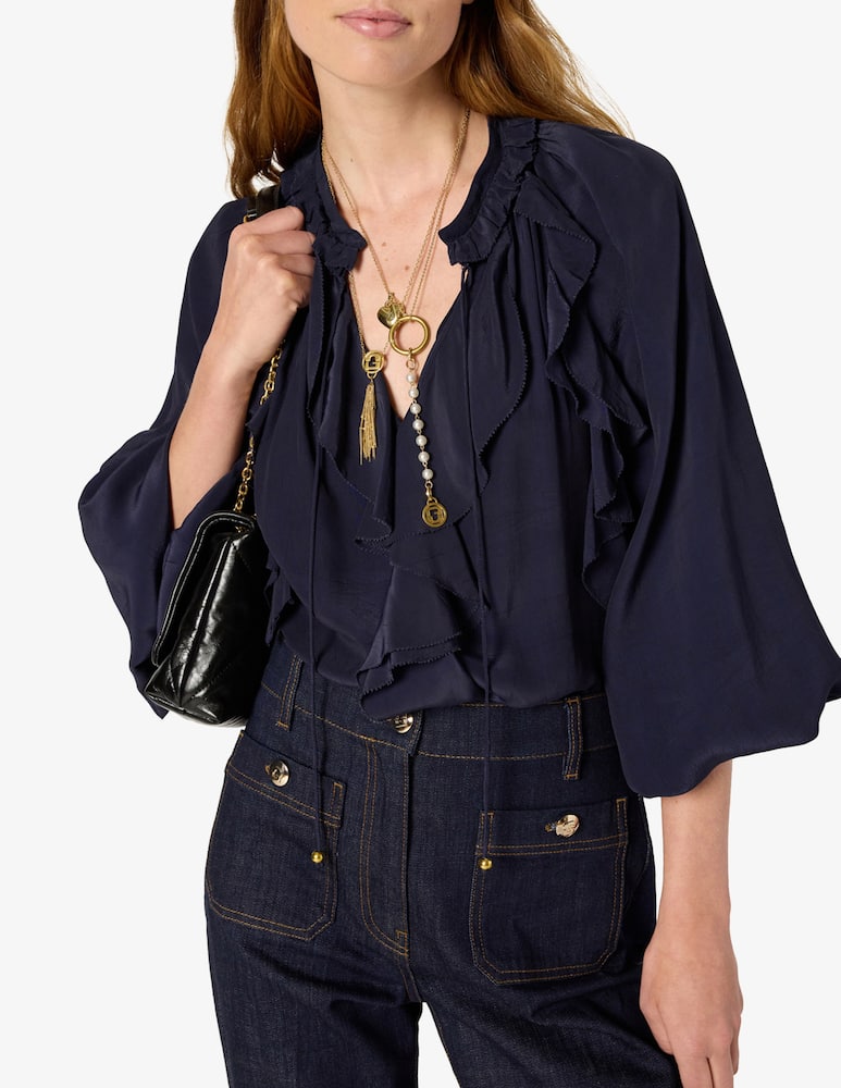 rinascente Gerard Darel Agnella ruffled blouse
