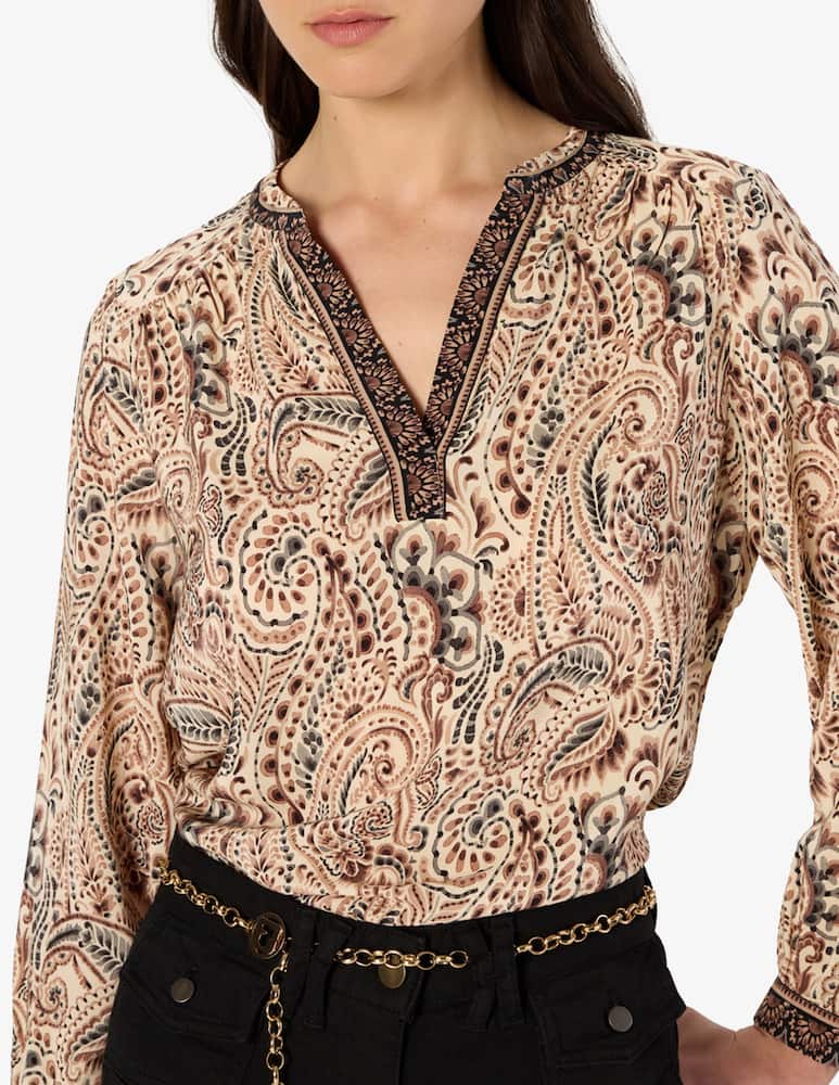 rinascente Gerard Darel Blusa fantasia paisley Amaya