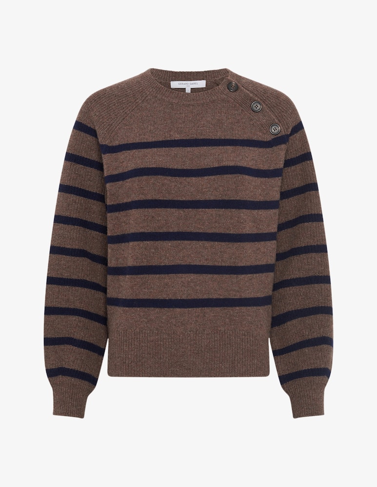 rinascente Gerard Darel Maglione a righe con bottoni Edith