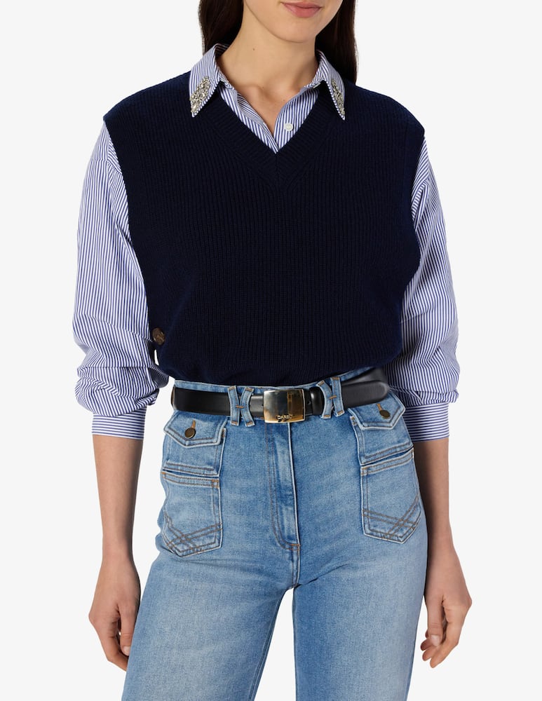 rinascente Gerard Darel Evita knit sleeveless pullover