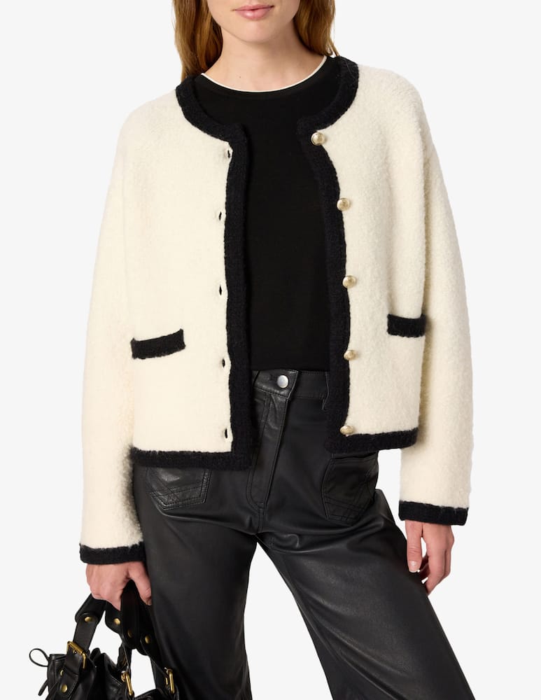 rinascente Gerard Darel Ewa buttoned bouclé cardigan