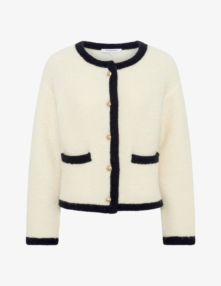 rinascente Gerard Darel Ewa buttoned bouclé cardigan