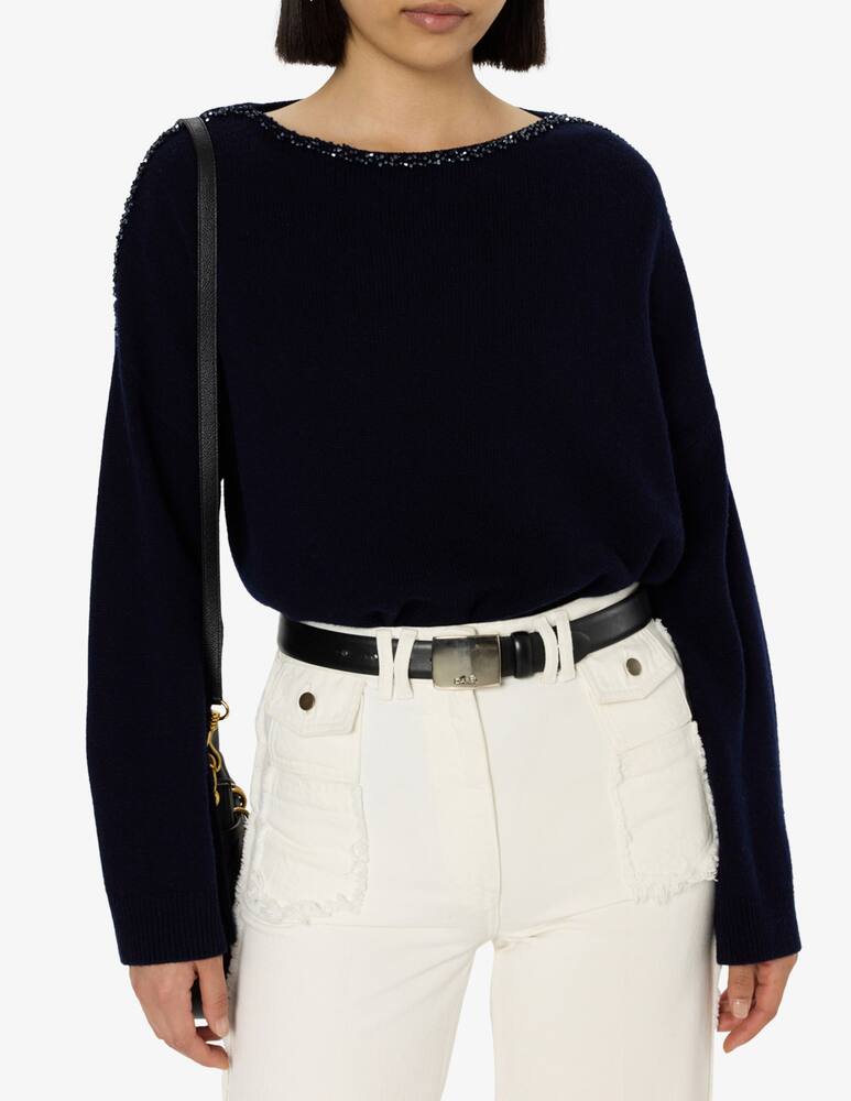 Gerard Darel Maglia con scollo decorato - immagine 1 Gerard Darel Maglia con scollo decorato - immagine 1