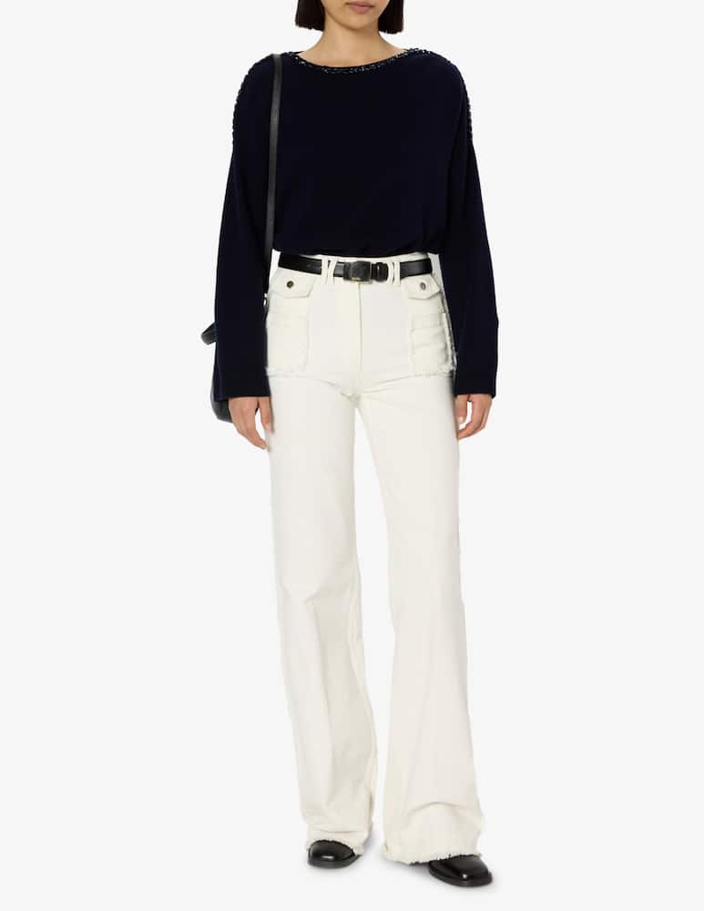 rinascente Gerard Darel Maglia con scollo decorato