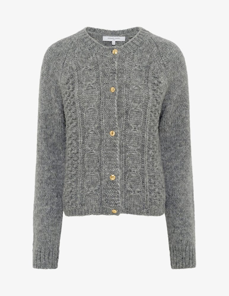 rinascente Gerard Darel Eliane cable knit cardigan