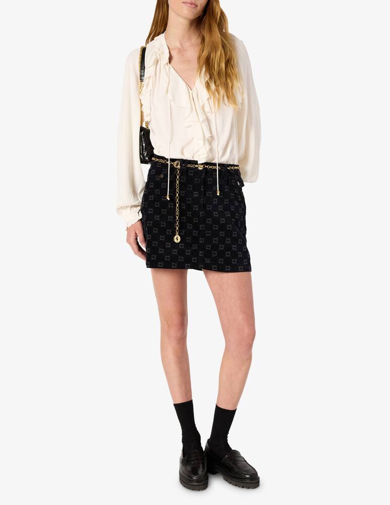 rinascente Gerard Darel Agnella ruffle blouse