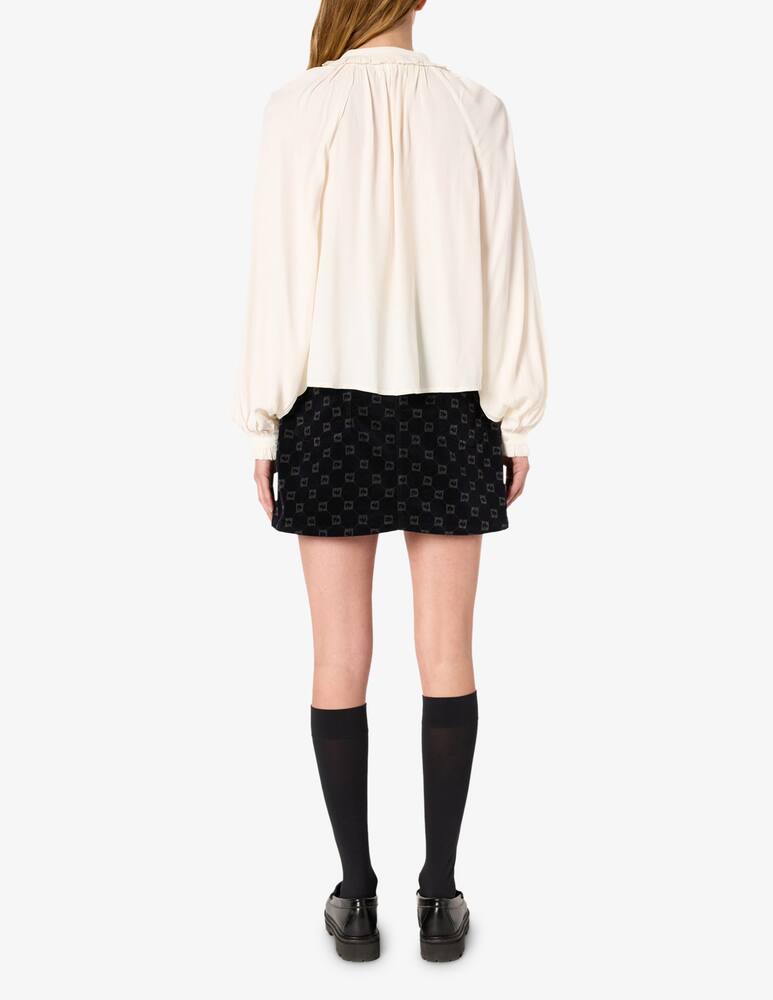 rinascente Gerard Darel Agnella ruffle blouse