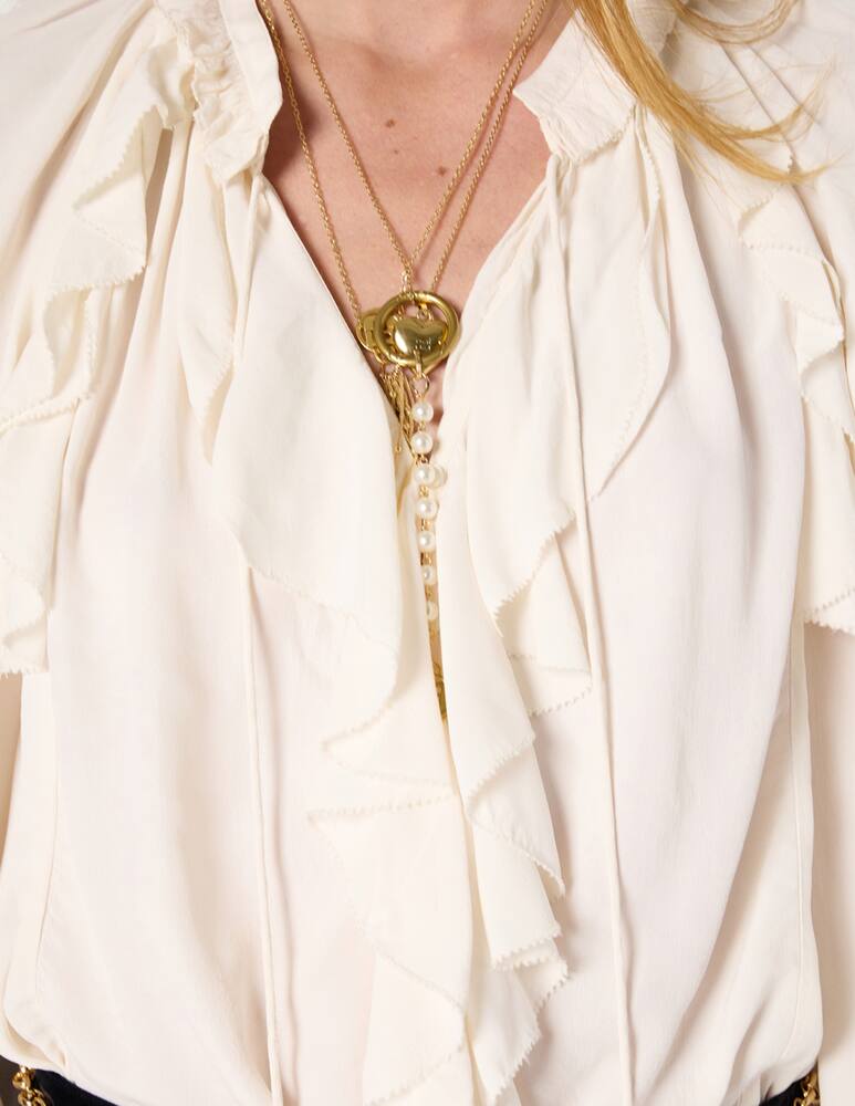 rinascente Gerard Darel Agnella ruffle blouse