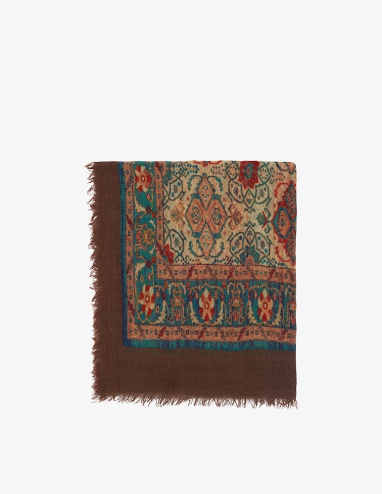 rinascente Gerard Darel Ruby patterned wool scarf