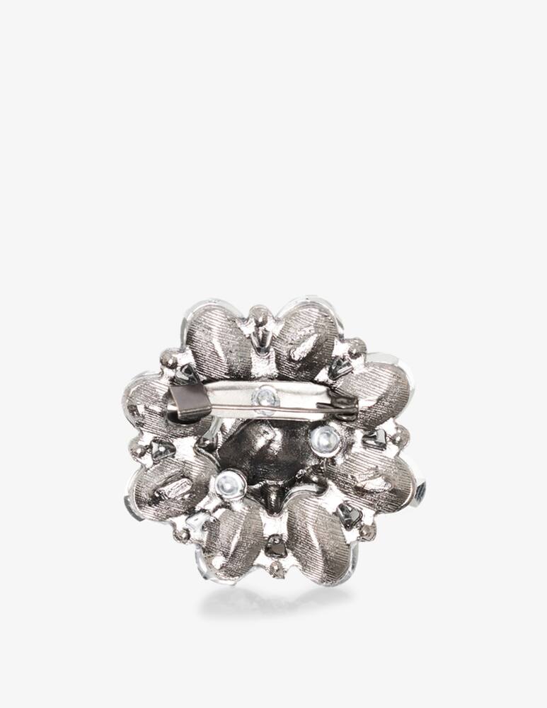 rinascente Gerard Darel Floral crystal brooch