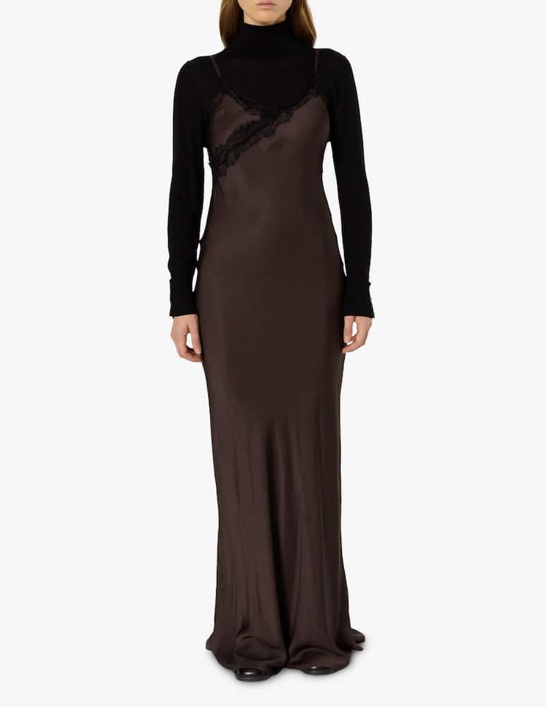 rinascente Gerard Darel Satin slip dress