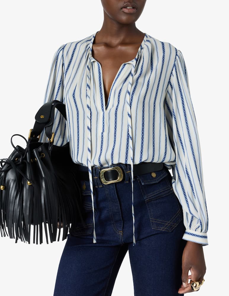 rinascente Gerard Darel Striped v-neck blouse