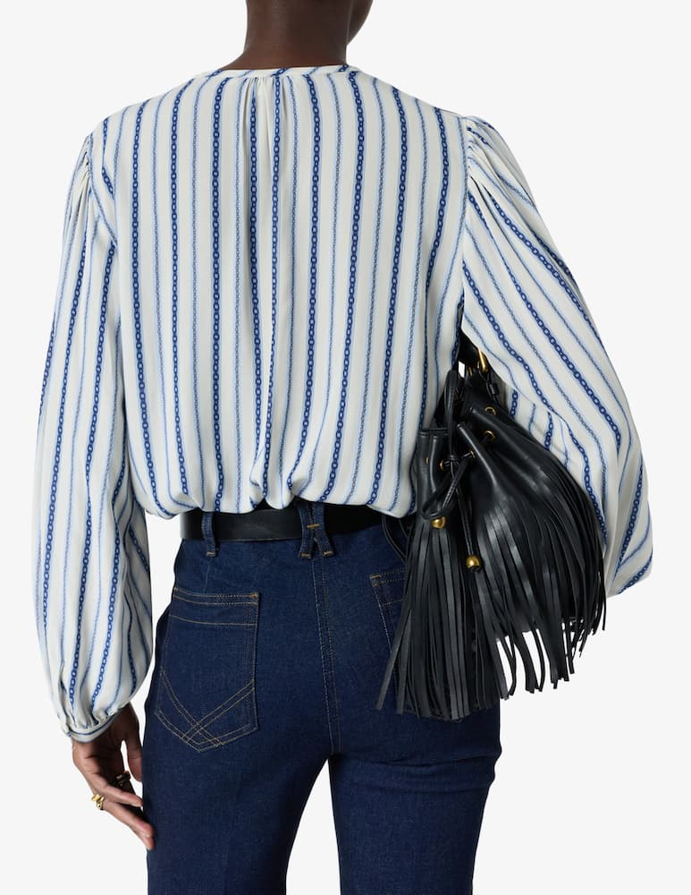 rinascente Gerard Darel Striped v-neck blouse