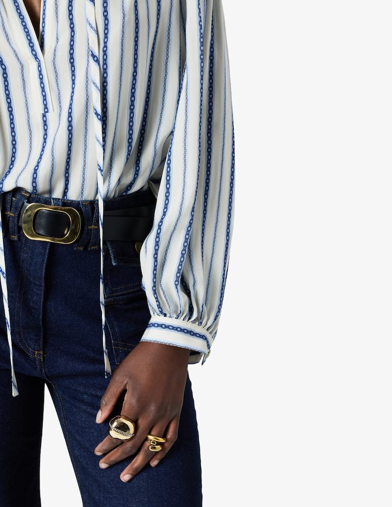 rinascente Gerard Darel Striped v-neck blouse