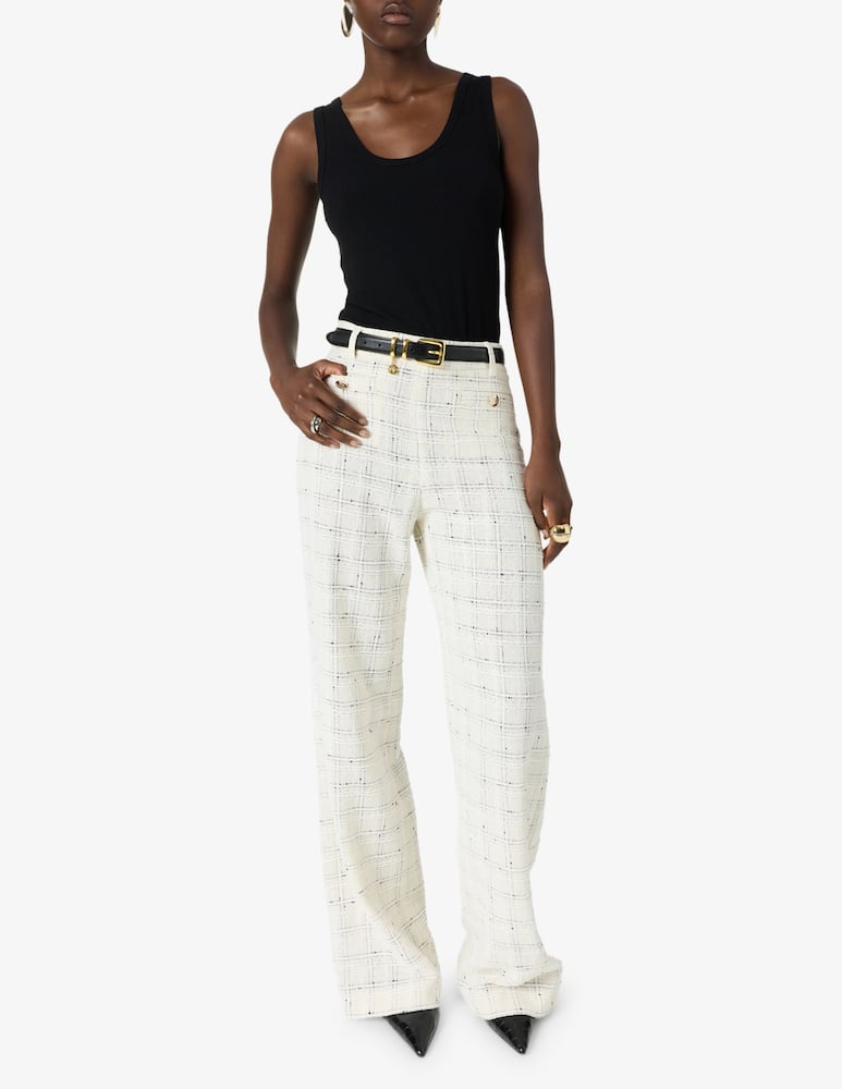 rinascente Gerard Darel Check tweed trousers