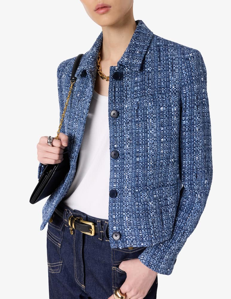 rinascente Gerard Darel Textured tweed blazer