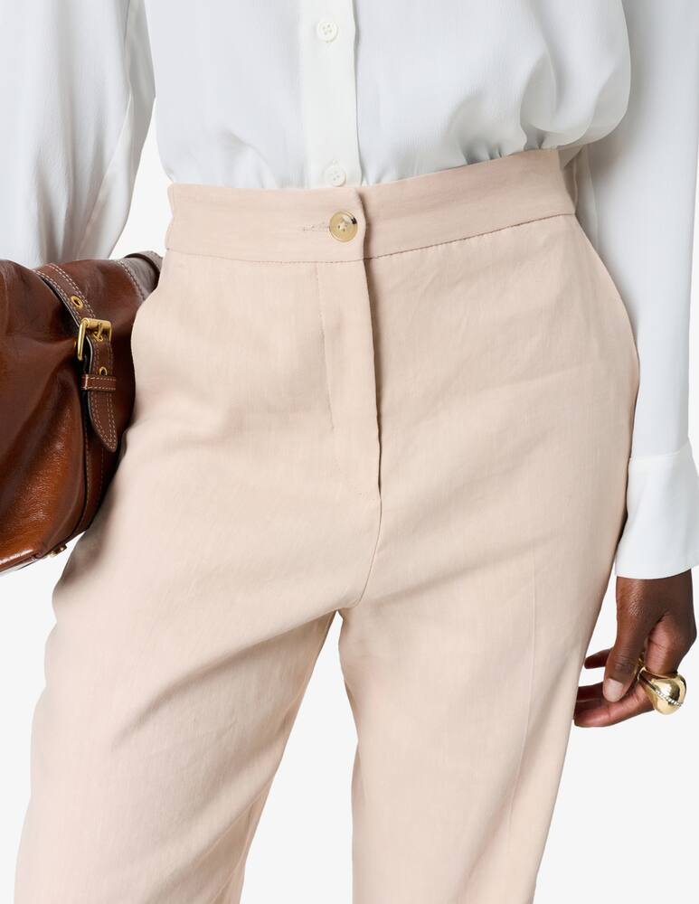 rinascente Gerard Darel Linen blend straight trousers