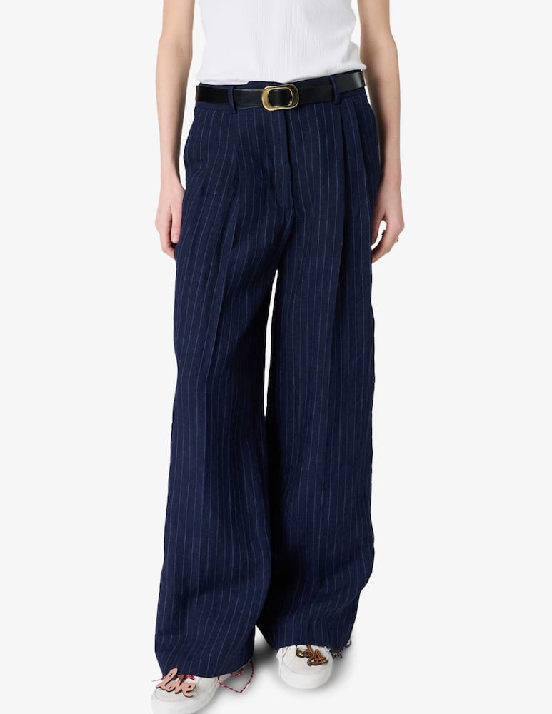 rinascente Gerard Darel Pinstripe wide leg trousers