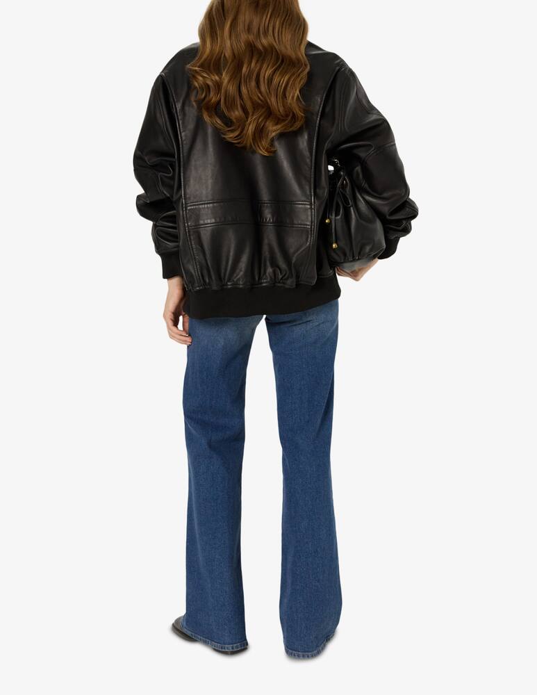 rinascente Gerard Darel Leather bomber jacket