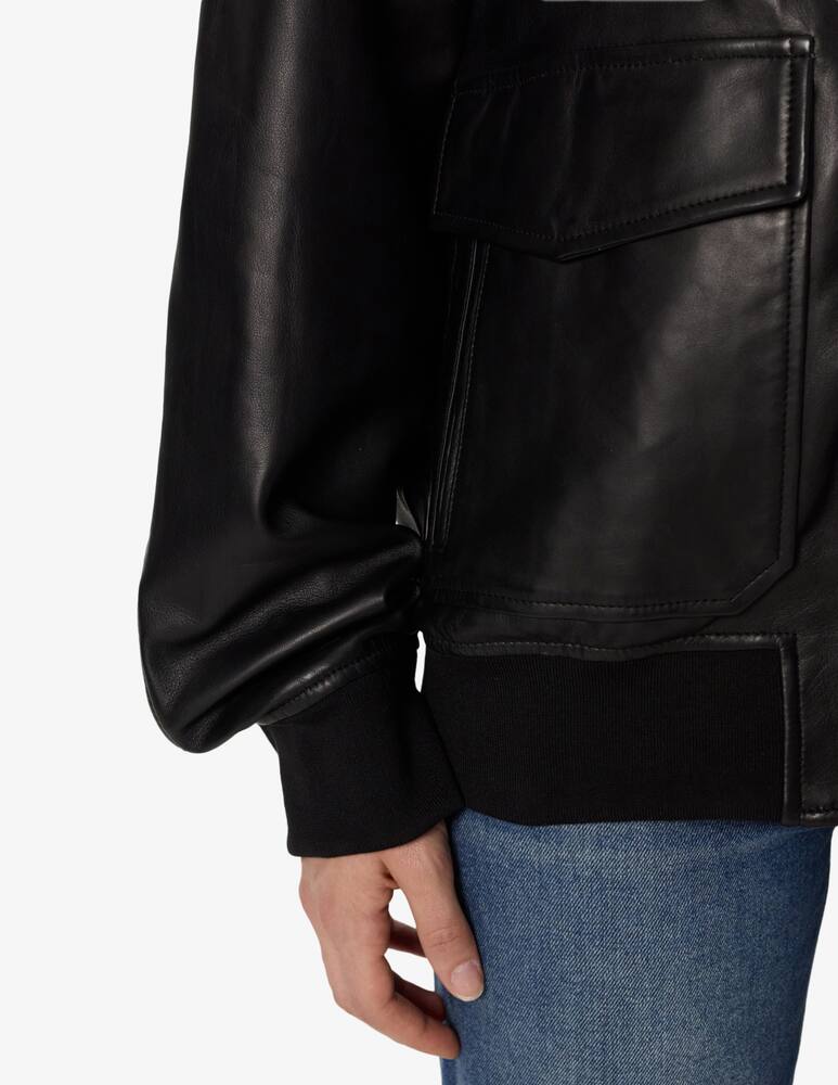 rinascente Gerard Darel Leather bomber jacket