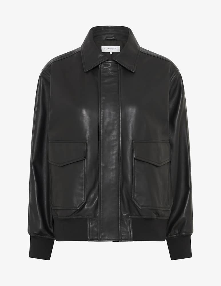 Gerard Darel Leather bomber jacket - picture 6 Gerard Darel Leather bomber jacket - picture 6