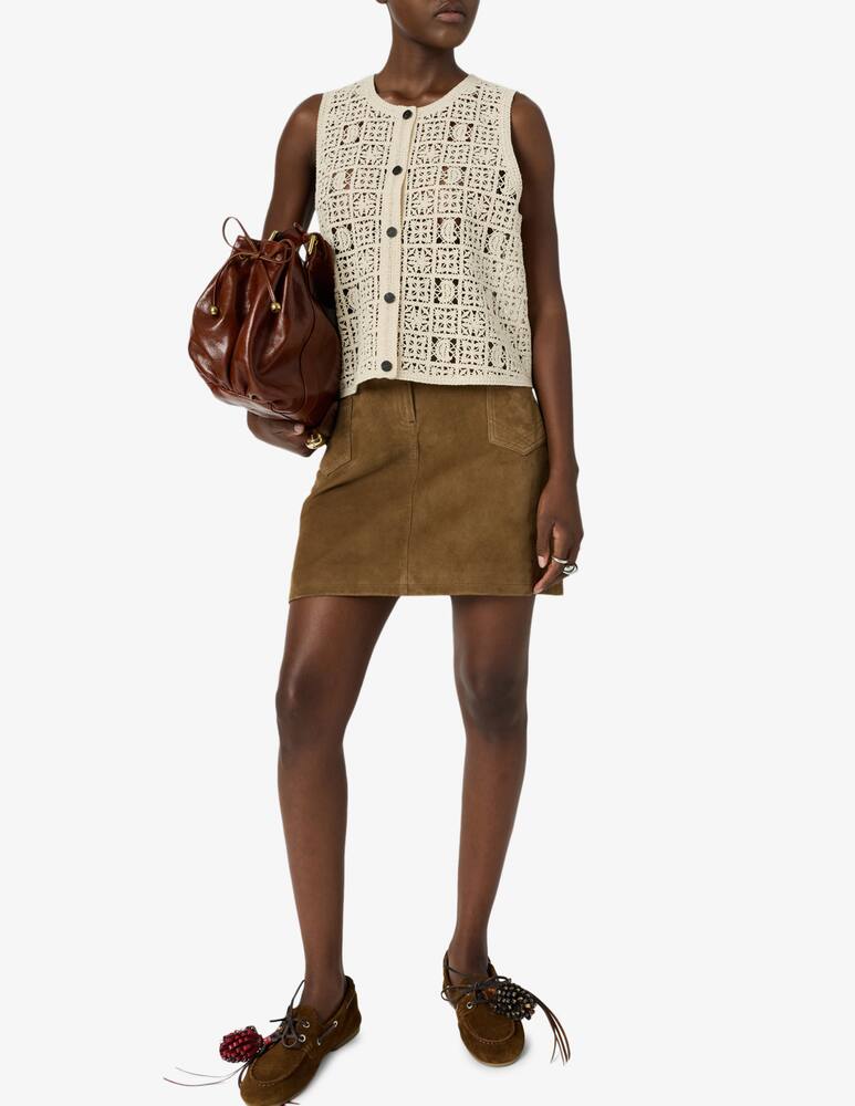 rinascente Gerard Darel Crochet  top vest