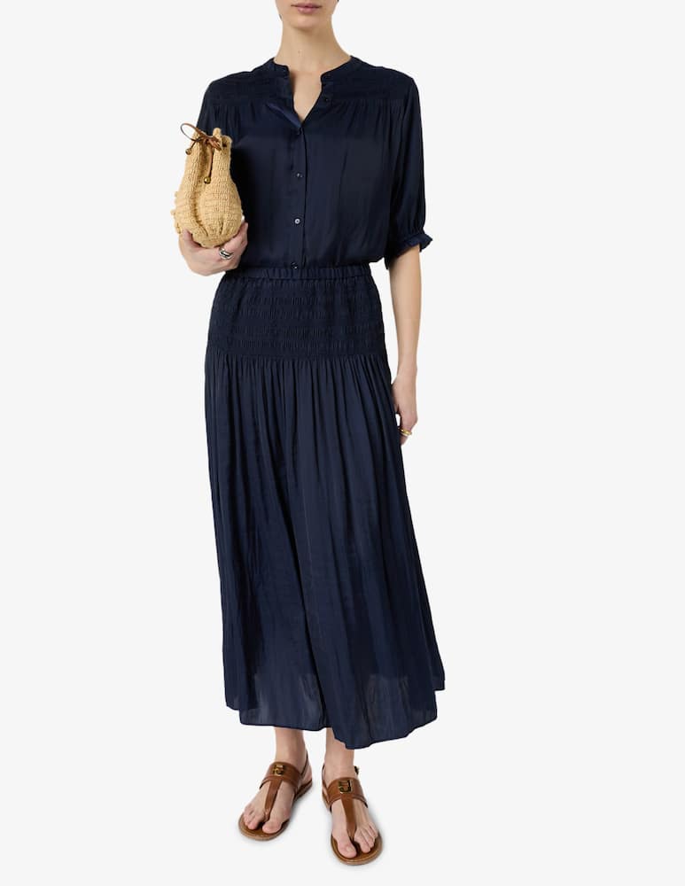 rinascente Gerard Darel Gonna lunga con fascia arricciata