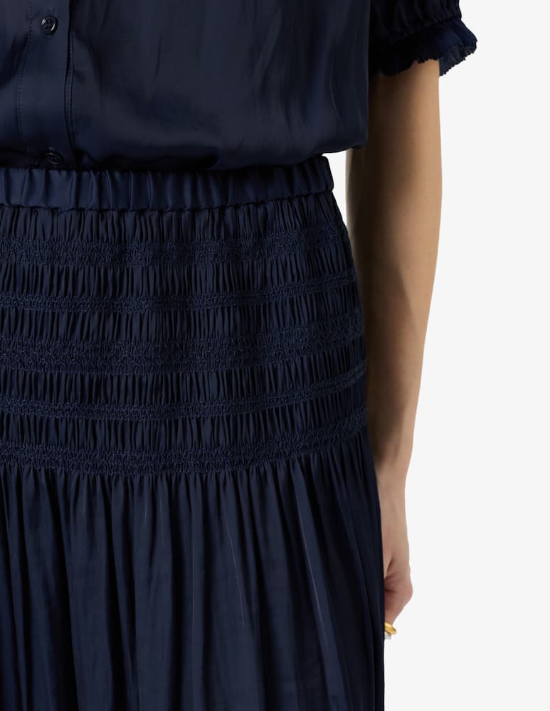 rinascente Gerard Darel Gonna lunga con fascia arricciata