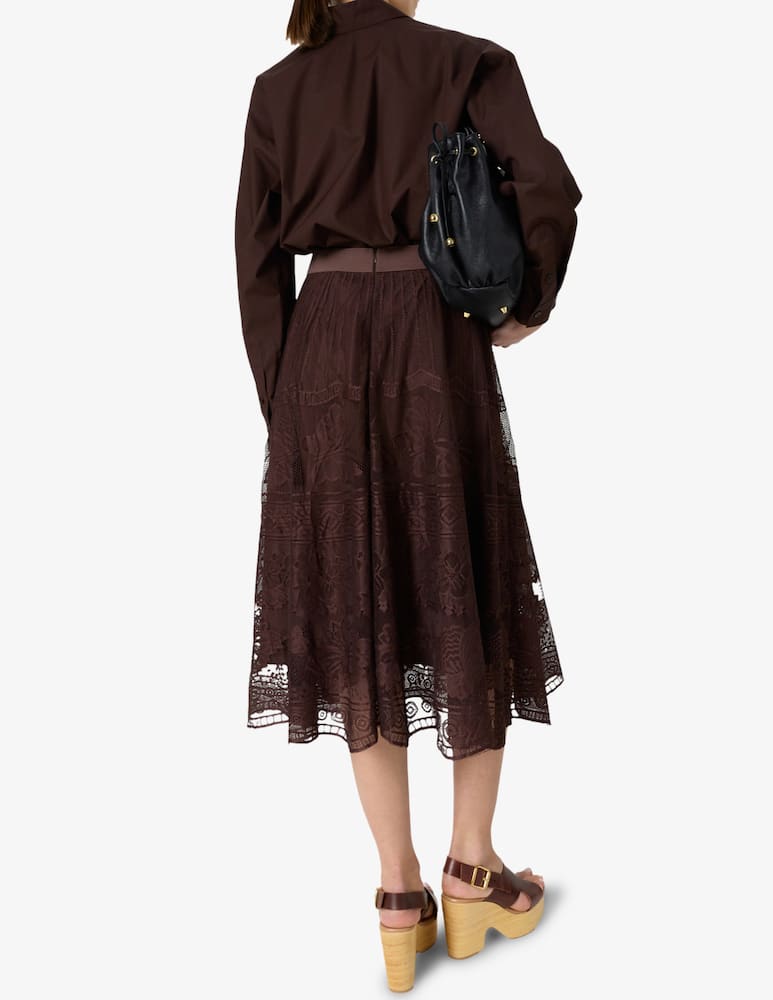 rinascente Gerard Darel Lace midi skirt