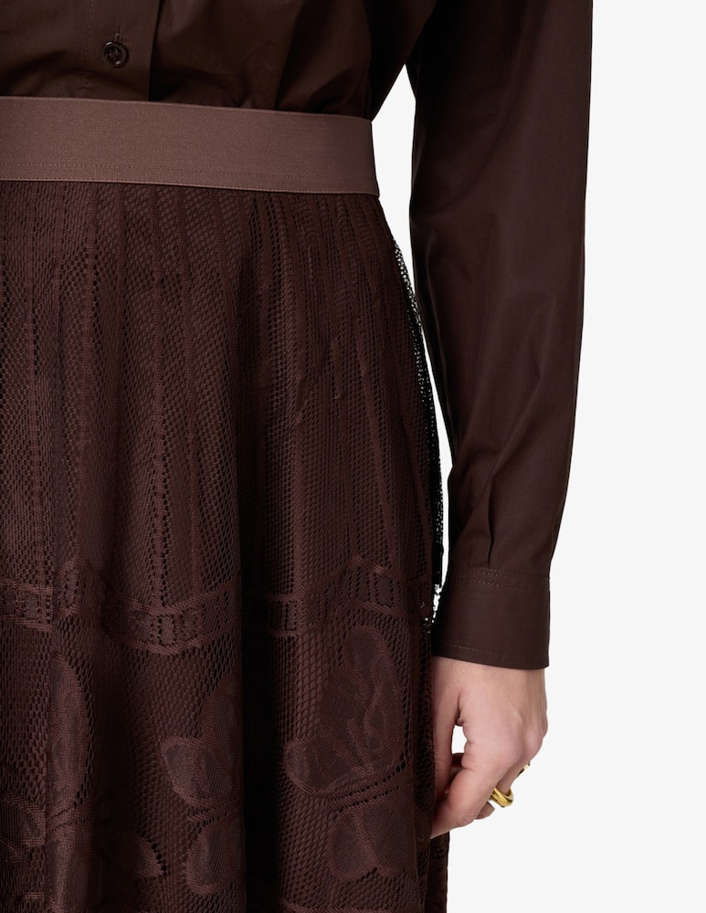 rinascente Gerard Darel Lace midi skirt