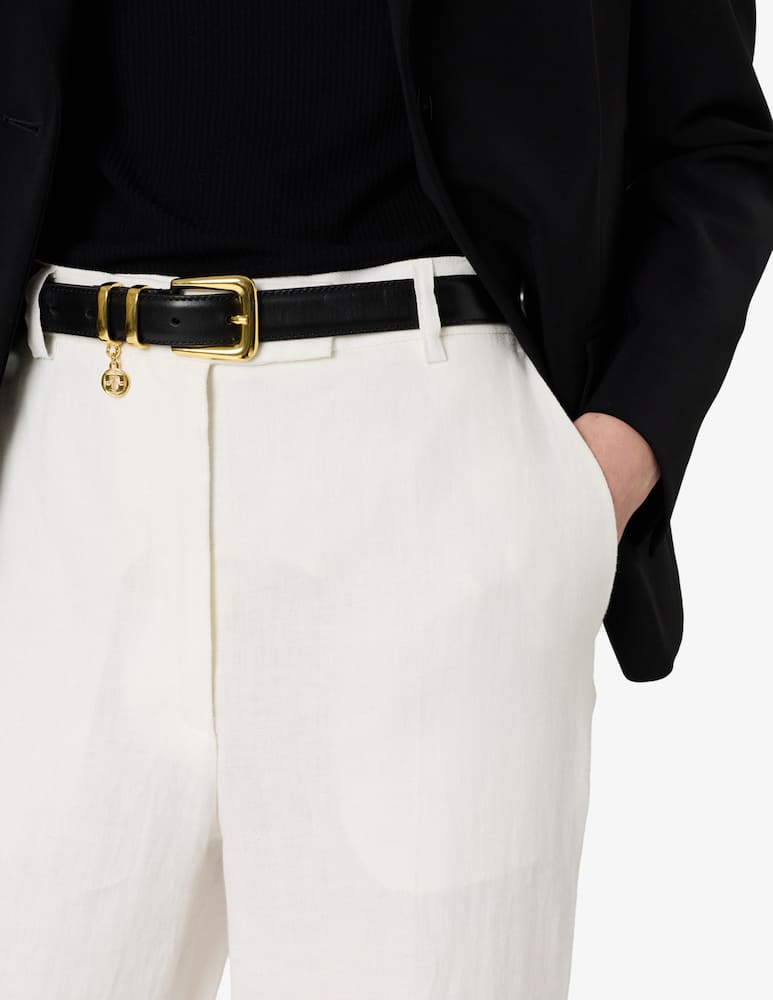 rinascente Gerard Darel Linen wide leg trousers