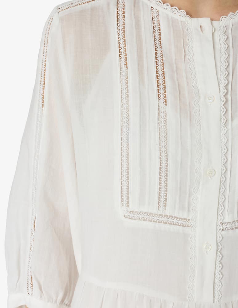 rinascente Gerard Darel Abito corto con inserto pizzo