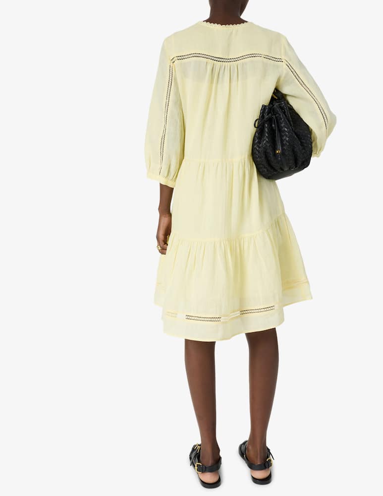 rinascente Gerard Darel Abito midi con inserti in pizzo