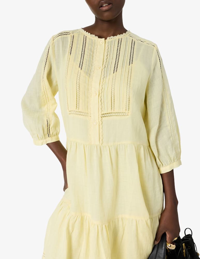 rinascente Gerard Darel Abito midi con inserti in pizzo