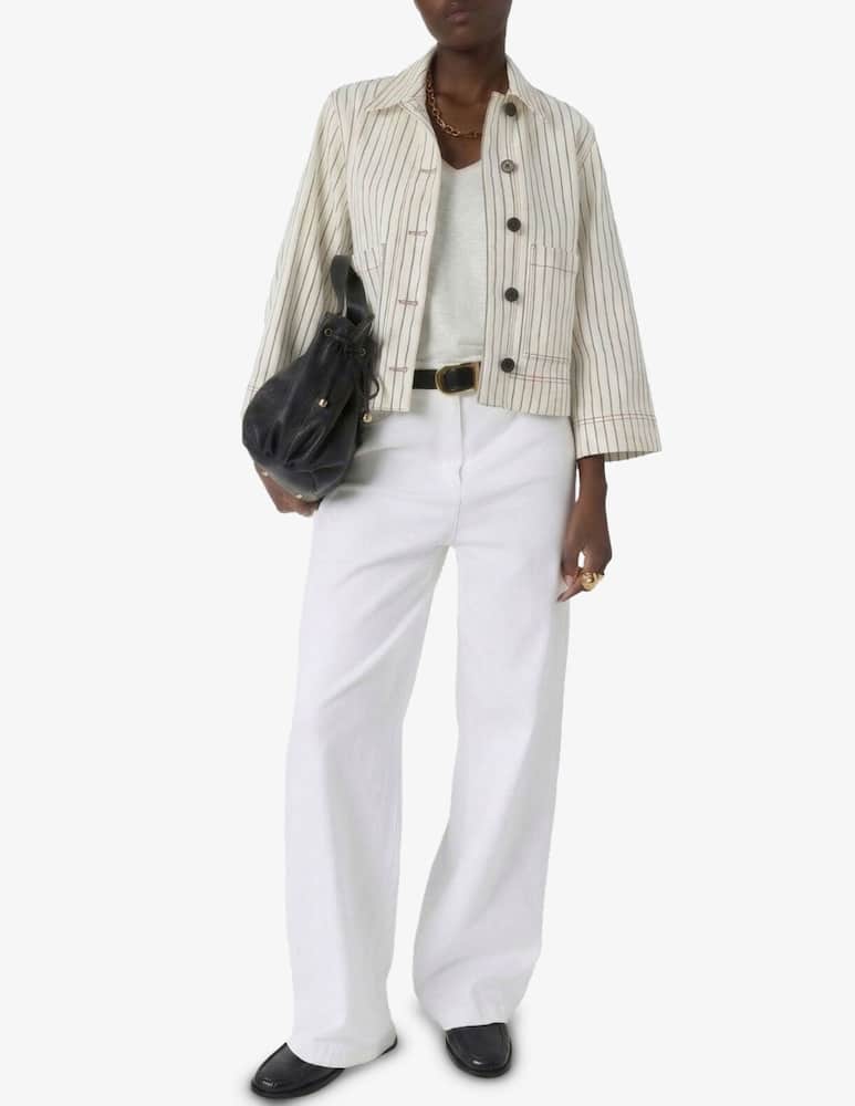 rinascente Gerard Darel Striped denim jacket
