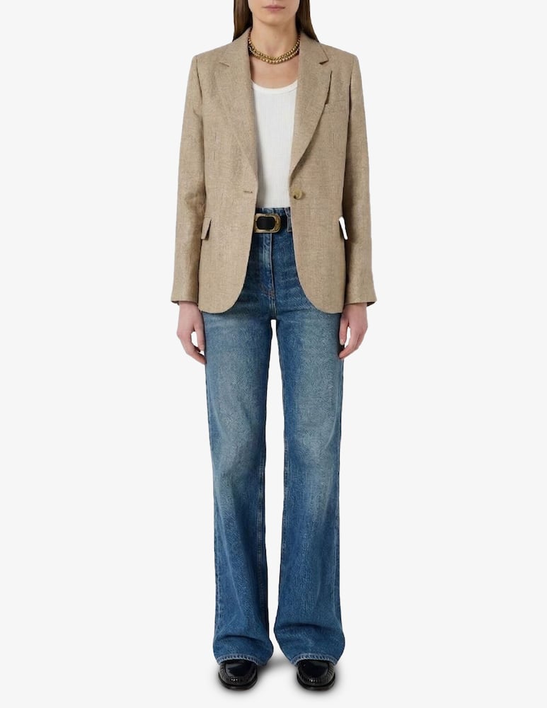 rinascente Gerard Darel Blazer monopetto in lino