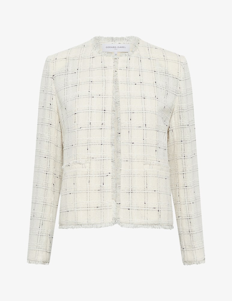 rinascente Gerard Darel Plaid textured jacket