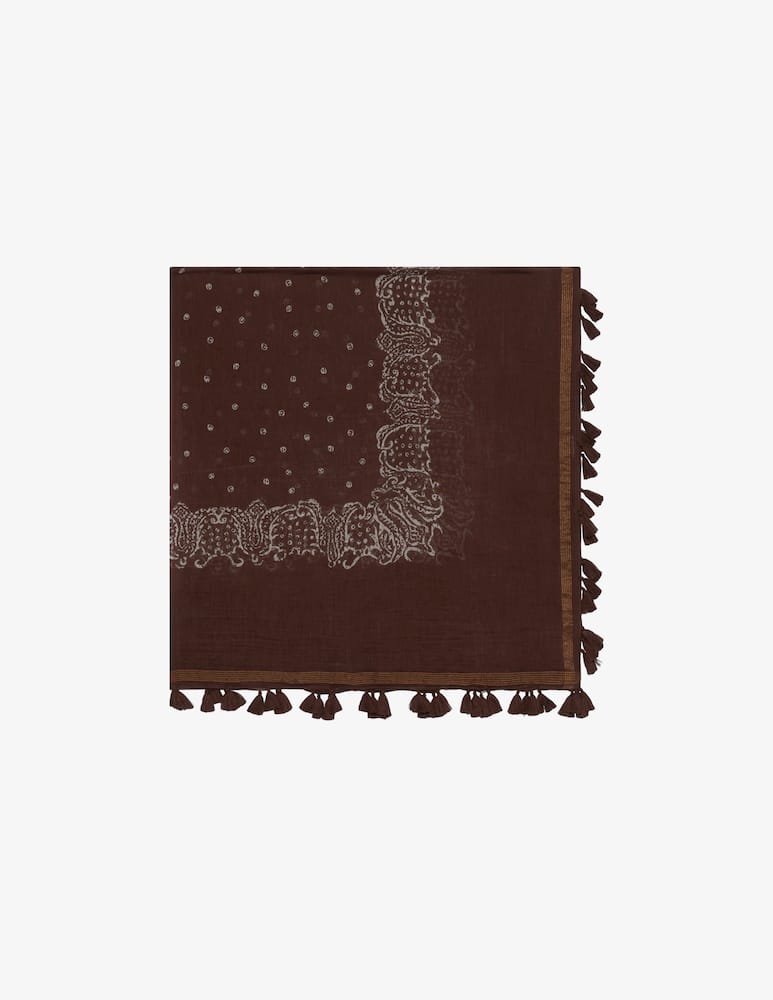 rinascente Gerard Darel Patterned tassel scarf