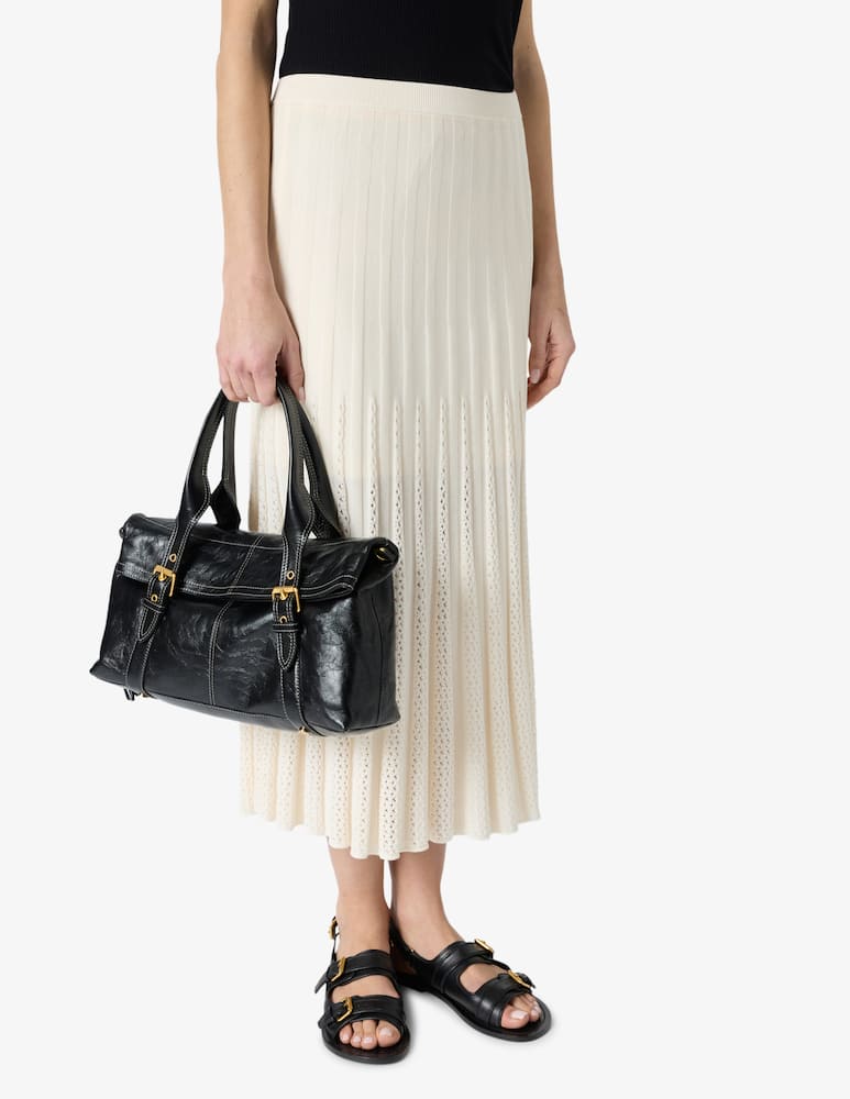 rinascente Gerard Darel Gonna midi plissé in maglia