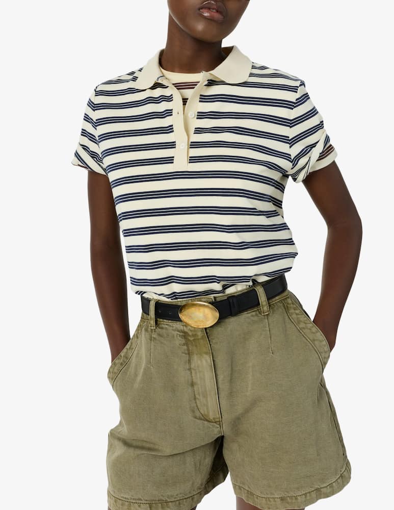 rinascente Gerard Darel Striped polo t-shirt