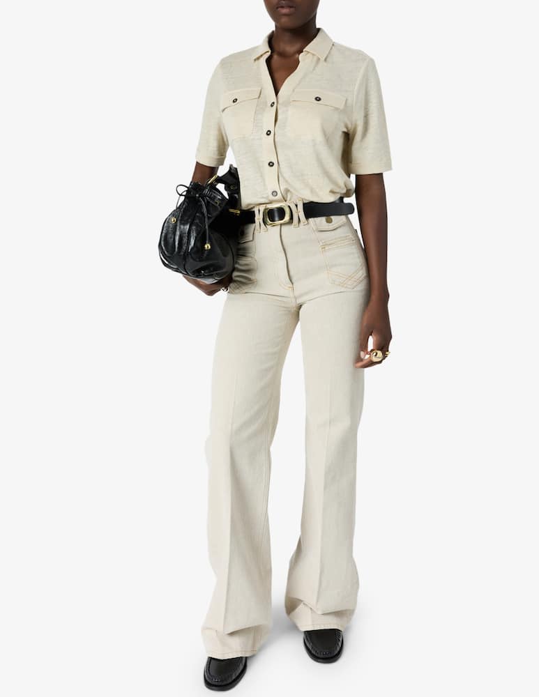 rinascente Gerard Darel T-shirt con taschini e bottoni