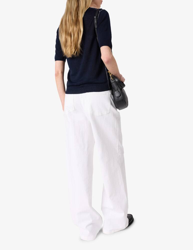 rinascente Gerard Darel Contrast trim knit t-shirt